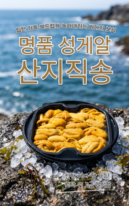[해녀직송]국산 보라성게알 우니, 1세트, 보라성게알 100g(일반형)
