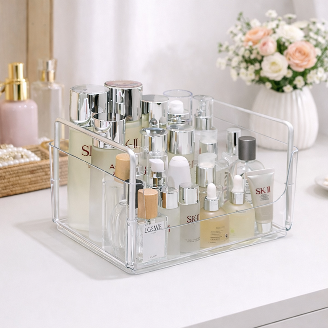 투명 수납정리함 다용도 화장품 정리함