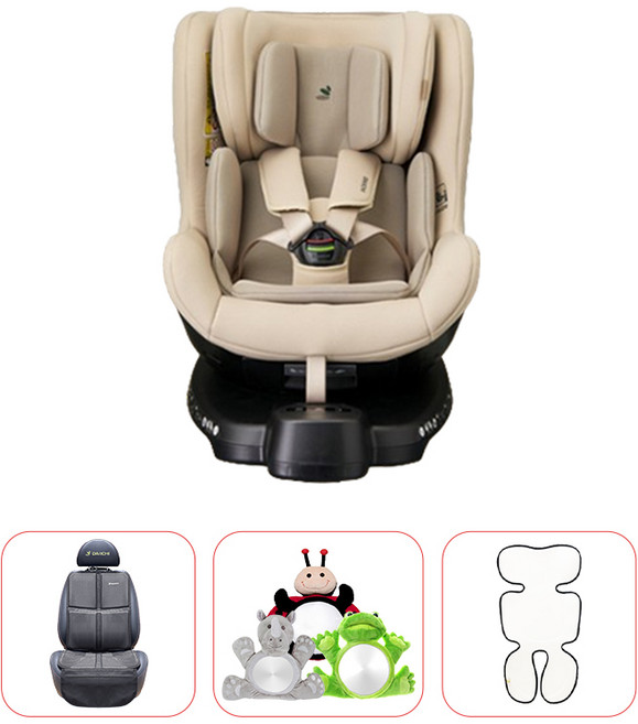 다이치 원픽스 360 시즌3 에어 3종선물 아이사이즈 회전형 신생아 카시트 ISOFIX, 원픽스360 시즌3에어-너티베이지