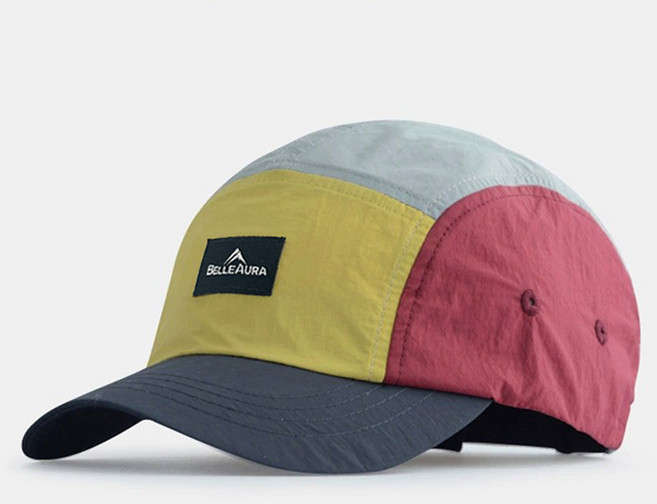 BELLEAURA 남여공용 등산 낚시 캠핑 러닝 멀티캡 대두 빅사이즈 모자, 옵션1-2_옐로우레드(빅사이즈)