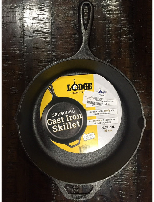 LODGE 10.25吋 Pre-Seasoned 鑄鐵鍋, 1個