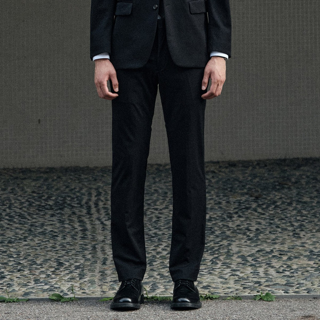 [STCO] 남성 Ultra Stretch 포멀 수트 팬츠 클래식핏 블랙