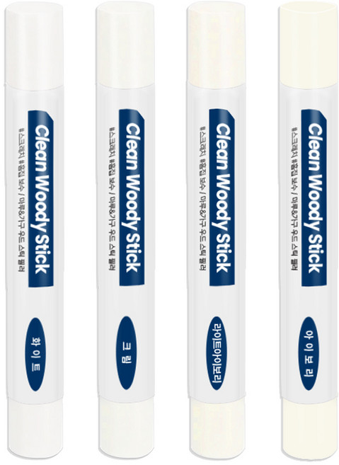 철물팩토리 우드필러 퍼티 흠집 마루바닥보수 메꿈제 4종, 1개, 화이트+크림+라이트아이보리+아이보리