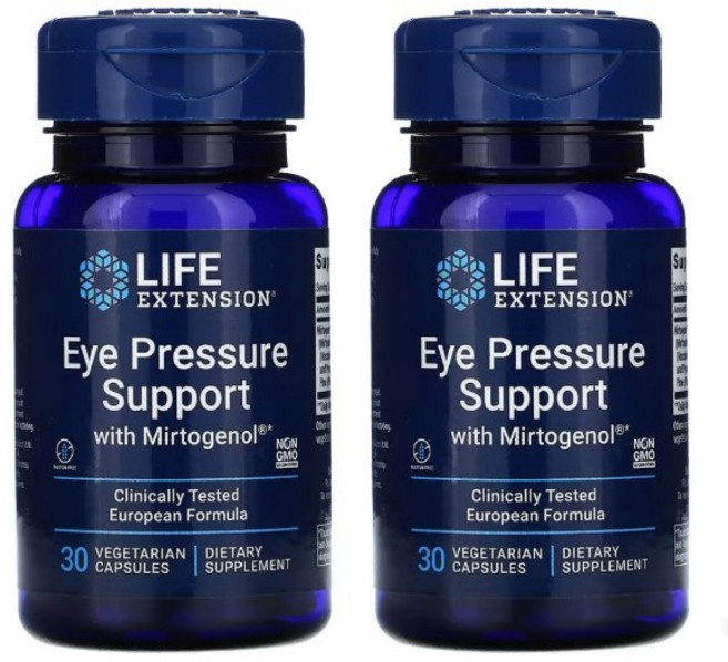 라이프익스텐션 아이 프레셔 써포트 머토제놀 베지테리안 캡슐, 30개입, 2개, 30정