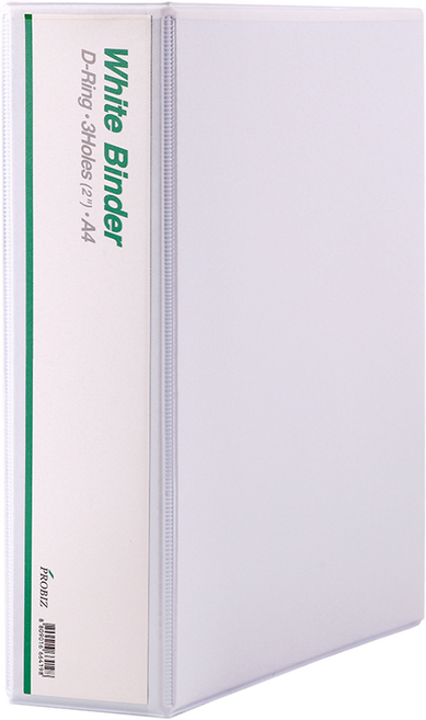 프로비즈 백색 투명 3공 D링 바인더 7cm 화이트 투명, 1개, 화이트투명