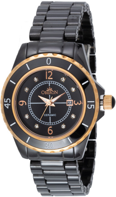 오베론 OB301L 여자여성 세라믹 명품 아날로그 손목 시계