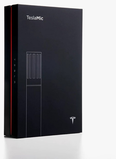 Tesla 特斯拉 TeslaMic 麥克風 全新未拆 適用卡拉OK KTV 附收納包, 特斯拉官方原廠麥克風