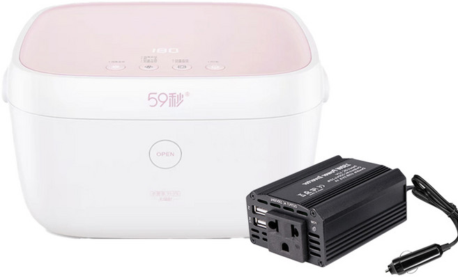 【旅光選物】59S T5紫外線消毒鍋 UVC LED內衣/奶嘴/奶瓶/玩具/鈅匙消毒 110-220V通用 露營車載旅行, 粉色, T5插電款+150W車載電源