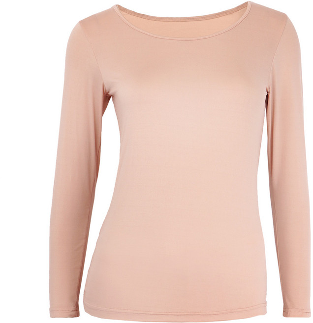 판도라by비비안 스판 슬림핏라인 라운드넥 얇은 여자내의 상의