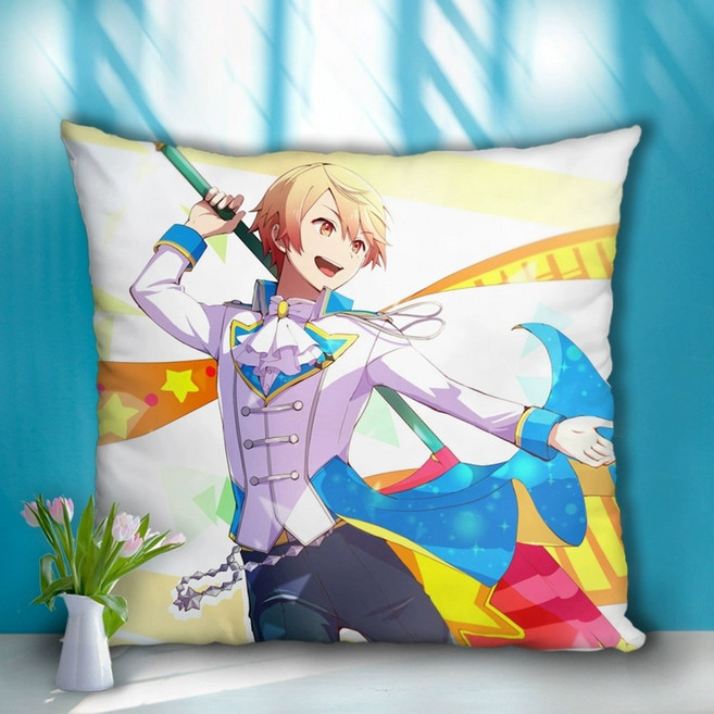 프로세카 텐마 츠카사 사각쿠션 생일 일러 그림 커넥라 조조타운 원더쇼 원더랜즈쇼타임 텐마츠카사굿즈 아크릴 태피 그림 쿠션 누이 인형, 삼십오 삼십오 미니쿠션, 츠카사5