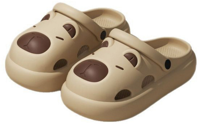 곰돌이샵 남녀공용 귀여운 카피바라 EVA 클로그 샌들 슬리퍼