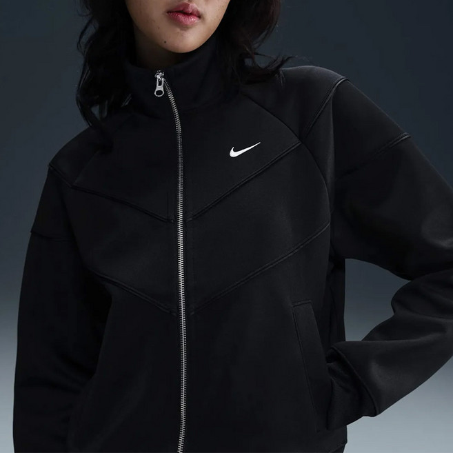 [국내매장판]나이키 윈드러너 니트 자켓 HJ0976-010 블랙 여성후드집업 여성운동복