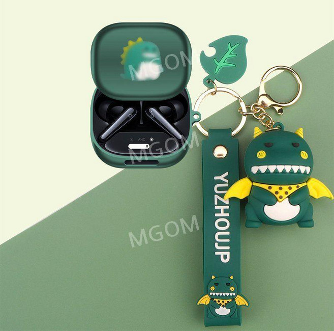 리버티4프로 케이스 이어폰 호환 Soundcore Liberty4Pro 보호커버 사운드코어, 리버티 4 프로, 그린+뚱뚱공룡, 1개