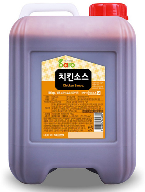 바로 치킨소스 10kg 새콤달콤 양념 치킨소스, 1개