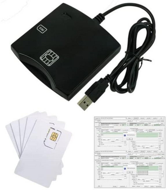 SIM 카드 리더 라이터 프로그래밍 가능 SIM 카드 블랭크 LTE WCDMA GSM USIM 4G 카드 SIM 개인화 도구 2FF 3FF 4FF 5 개, 1개