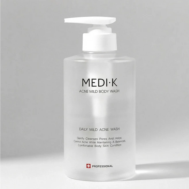 약국입점 메디케이 아크네 마일드 바디워시 대용량 500ml 여드름완화 기능성 트러블 등드름 가드름 좁쌀 닭살 클렌저, 1개 - 쿠팡