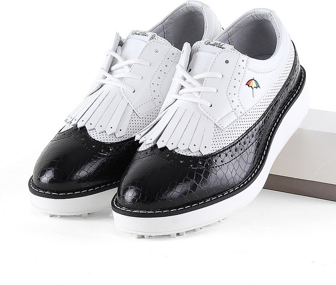 아놀드파마 여성 클래식 테슬 골프화 스파이크리스 컴포트 윙팁 파크 골프신발