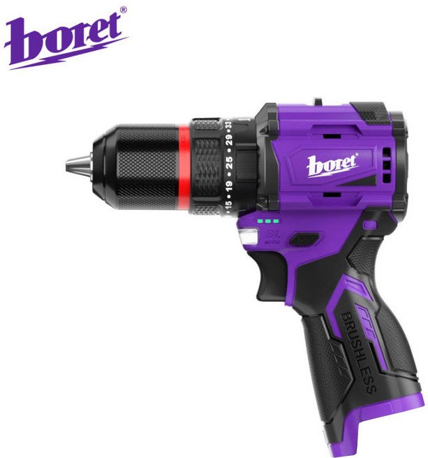 보레트 16.8V 충전 해머 드릴 드라이버 BHD-16002 베어툴 기계만 가정용 목공 전동드릴, 1개