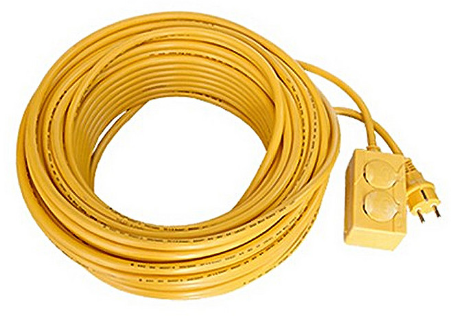 미주 산업용멀티탭 2구_연장코드선(2구)/플러스(C1550) 50M