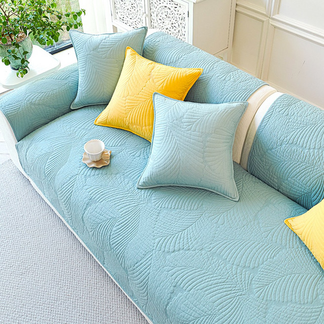 오라이프샵 북유럽 사계절 논슬립 패브릭 퀼트 쇼파패드 단품