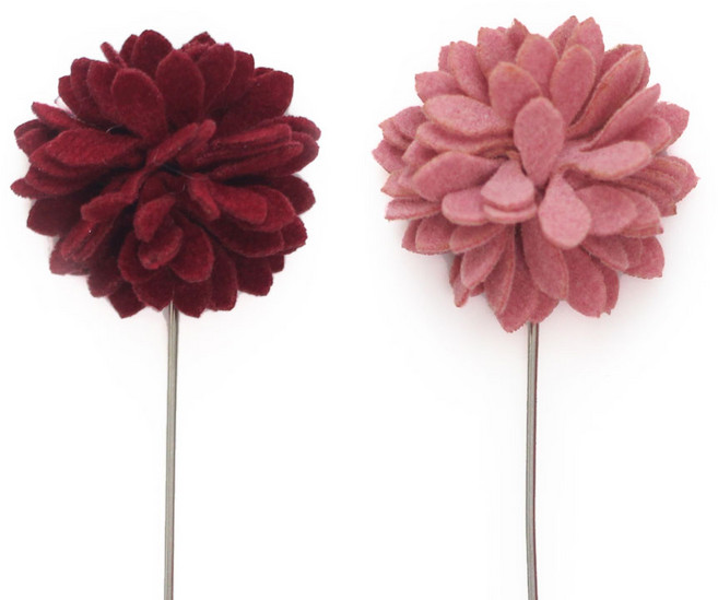 이플린 자체제작 꽃 부토니에 01.카네이션 심플, 레드