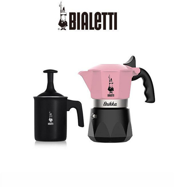 가정용 우유 거품기 3컵 미니휘핑기 모카포트 업소용, 캔디핑크 2컵+밀크 퍼프 3컵, 1개, 1L