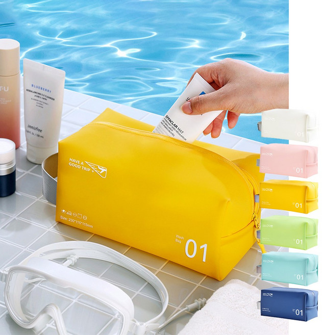 온브레이크 수영장 가방 비치백 수영복 목욕 실리콘 방수 파우치 가방, 네이비