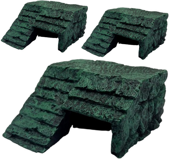 노모이펫 NS-04 거북이 동굴 계단 쉼터 12*12*5.5Cm, 1L, 3개