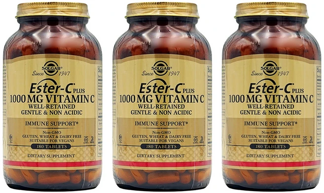 솔가 에스터C 플러스 1000mg 비타민C 180정 x3, 3개 - 쿠팡