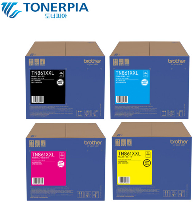 브라더 정품 TN-861XXL 초대용량 HL-L9430CDN, 1개, 4색 초대용량셋트