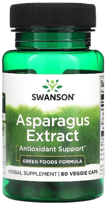 스완슨 아스파라거스 추출물 60 베지캡슐, 1개, 60정 - 쿠팡
