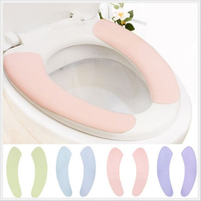 위생 변기 양변기 뚜껑 시트 커버 쿠션 방석 변기시트커버 변기커버시트 붙이는 위생적인 변기시트 탈부착 따뜻한변기커버 화사한변기시트 사계절 청결한+커머스연구소Shop, 핑크