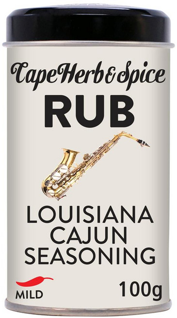 케이프 허브 앤 스파이스 럽 루이지애나 케이준 시즈닝 Cape Herb & Spice Rub Louisiana Cajun Seasoning 100g, 1개