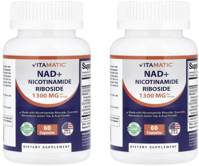 비타마틱 NAD+ Vitamatic NAD+ 60정, 2개 - 쿠팡