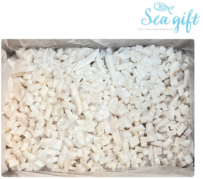 [씨기프트]손질 오징어 다이스 몸채 10kg 다진 오징어채 큐브 대용량, 1, 단품