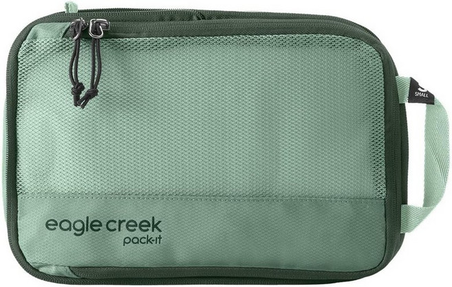 Eagle Creek 압축 포장 큐브 소형 윌로우 그린 상단 손잡이 셀프 리페어 지퍼
