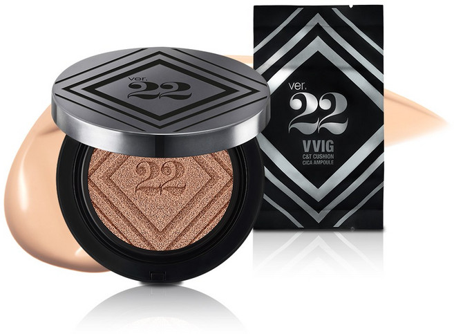 조성아22 씨앤티 시카 앰플 대왕쿠션 파운데이션 SPF50+ PA++++ 25g + 리필 25g, 2호 샌드베이지, 1개