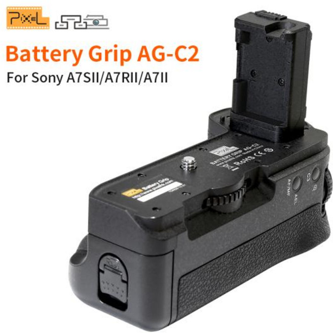 소니 a7ii a7rii a7sii a7m2 a7rm2 a7sm2 DSLR 그립 홀더 셔터 릴리즈 버튼용 Pixel AG-C2 카메라 배터리 그립, 1개