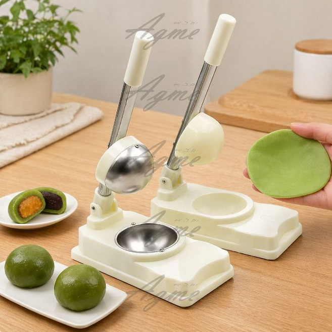 만두피 압착도구 만두피만들기 반죽 누르는 기계 수동, 대형 스테인리스 1개, 1개