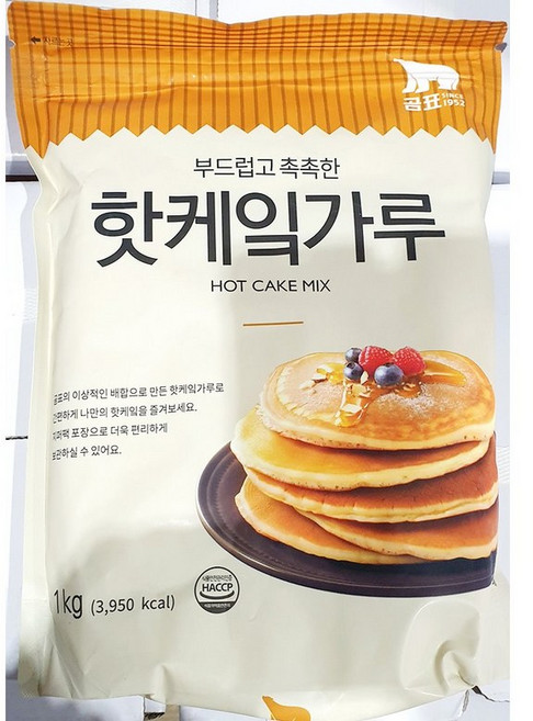 AR 곰표 핫케이크가루 1kg x 10팩 핫케익파우더 핫케익 핫케익가루, 10개