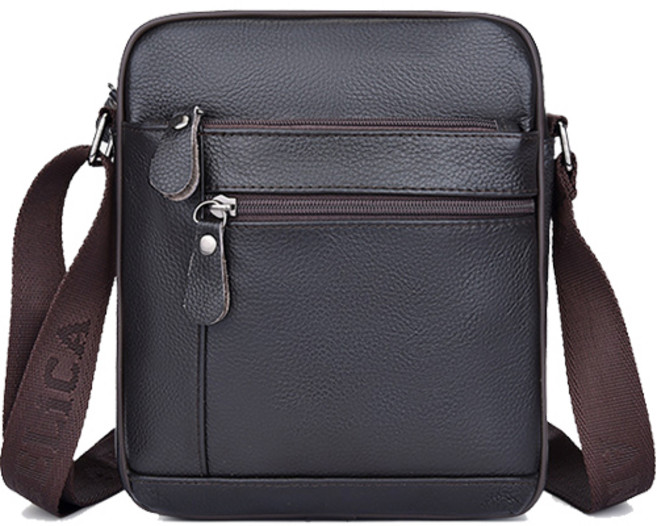 BAELLERRY 남자 가죽 가방 크로스백 남성 서류 크로스가방 천연소가죽 캔버스 메신저백