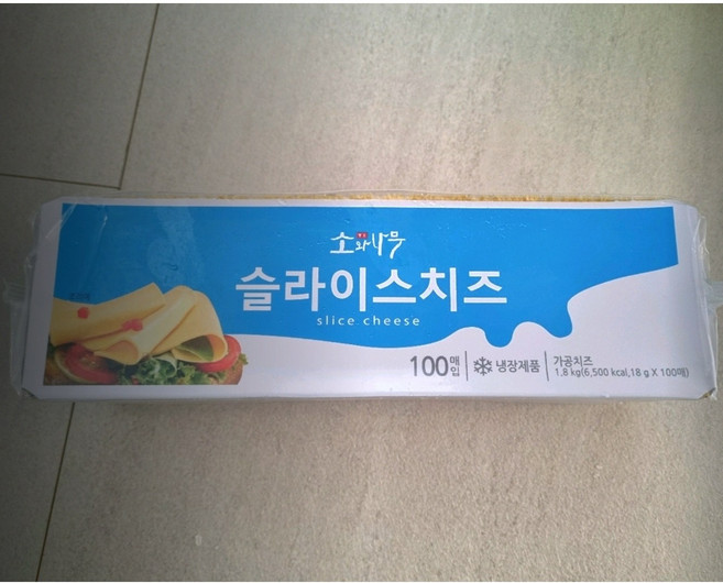 동원에프앤비 소와나무 슬라이스 체다치즈, 18g, 400개