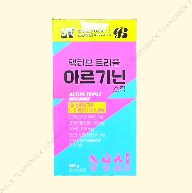 [노브랜드] 액티브 트리플 아르기닌스틱20gX14포 2박스(총28포), 280g, 2개