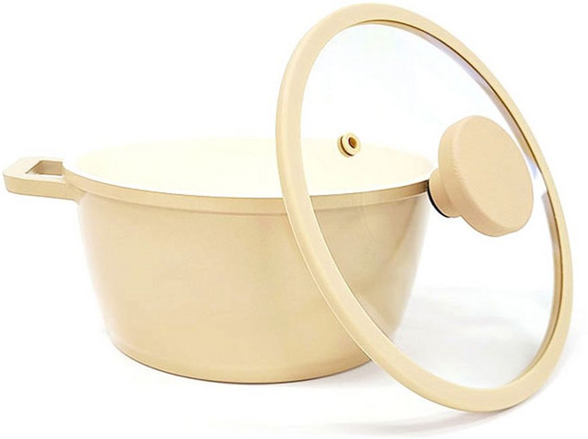 국산 퀸덤 양수냄비20cm/ 인덕션 겸용/ 투명 뚜껑 altobestcha*505129901EA, 1개
