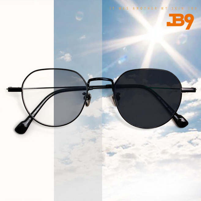 블랙라벨 변색안경 JB9 Today 5컬러 국산 풀 티타늄 패션안경 경량 안경테 선글라스 자외선차단 투데이
