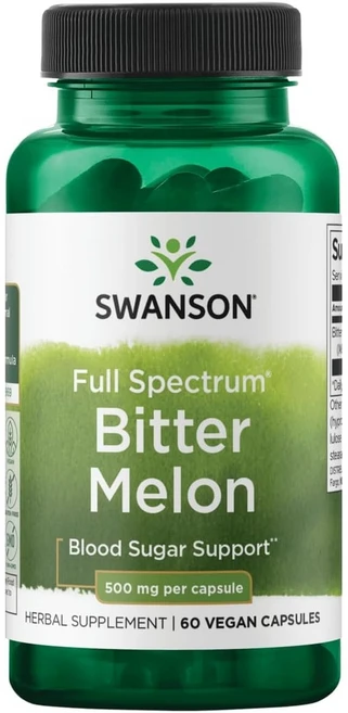스완슨 비터멜론 여주추출물 500mg 60캡슐 모모르디카 차란티아 BitterMelon, 1개, 60정 - 쿠팡