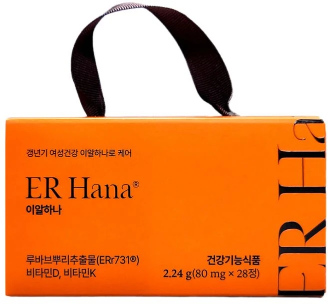 이알하나 err731 갱년기 루바브뿌리추출물 28정 X1박스, 1박스 - 쿠팡