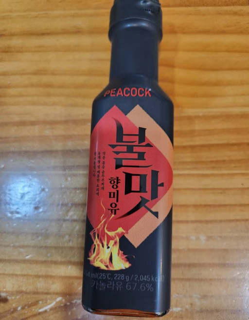 피코크 불맛향미유 254ml, 1개