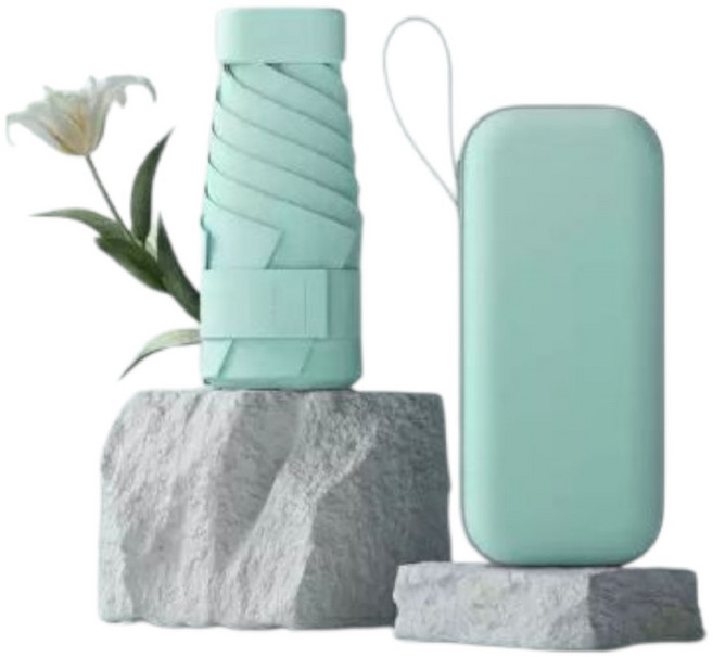 DOMINO STORY 초경량 5단 미니 우산 양산 자외선차단 휴대용