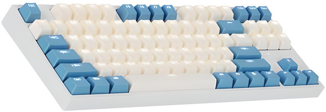COX 게이트론 LED 게이밍 기계식 유선 텐키리스 키보드, light blue(블루색상), Led/CK87, 청축